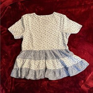 Paper Crane Blue Floral Women's Top